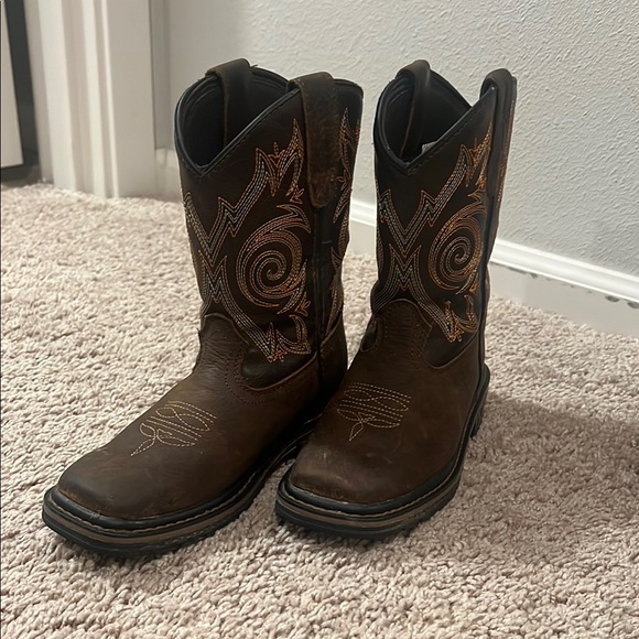 Ariat Boys Brown Western Boots - Picture 1 of 4